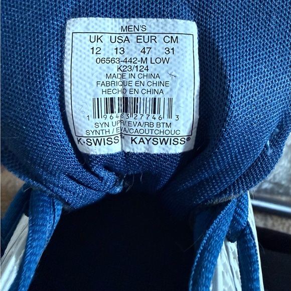 K-Swiss Navy and White Pickleball Shoes - Picture 5 of 5